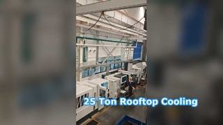 रूफटॉप एचवीएसी कूलिंग और हीटिंग एसी